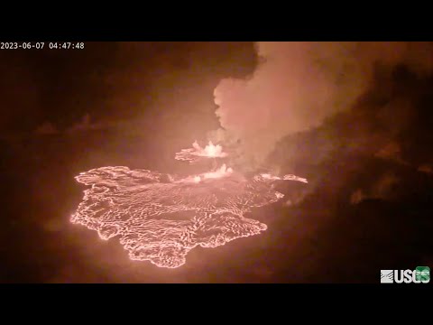 Live webcam of Kīlauea volcano in Hawaii