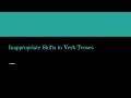 Verb Tenses and Agreement