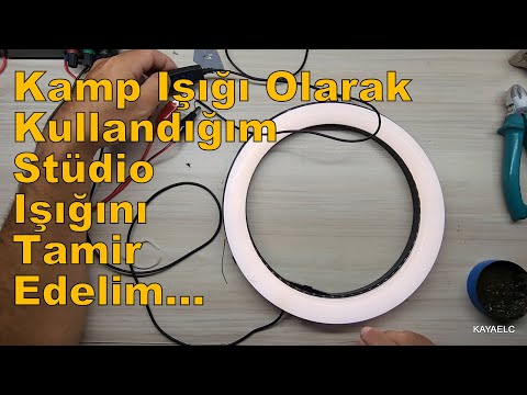 Kamp Işığı Olarak Kullandığım Stüdio Işığını Tamir Edelim...
