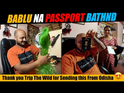 Bablu na Passport Chur bannaga Late andh 😂