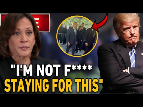 Kamala Harris LOSES TEMPER & LEFT 9/11 Ceremony EARLY After Crowd Chants WE NEED YOU TRUMP