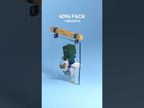 Minecraft Chicken Jockey VS Glass | Blender 3D Simulation