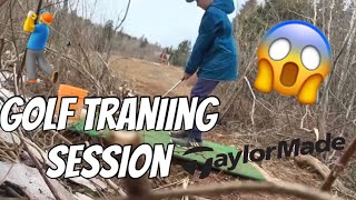 Golf training session🏌️‍♂️