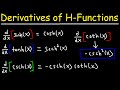 Derivatives of Hyperbolic Functions