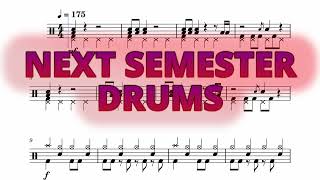 Next Semester - Twenty One Pilots - Drums Sheet Music