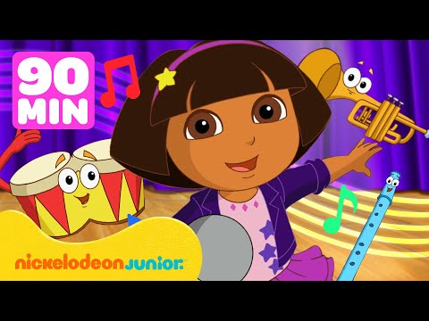 Dora the Explorer | Marathon musical dans Dora l'exploratrice ! | Nickelodeon Jr. France