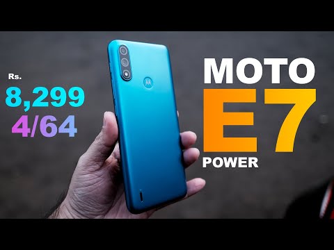 (HINDI) Moto E7 Power Unboxing - 5000 mAh battery, budget price Rs. 8,299 4GB/64GB