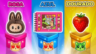 🎁 ESCOLHA SEU PRESENTE! Desafio das Cores 🩷💙💛 Você Tem Sorte? #quiz  