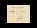 Order of Operations and Expressions