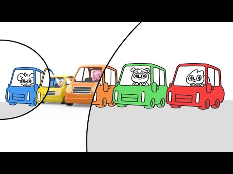 El LAvado de Autos Coloridos 3D Making 🚗🚙🚘 | cartoon para niños, Lotty Friends