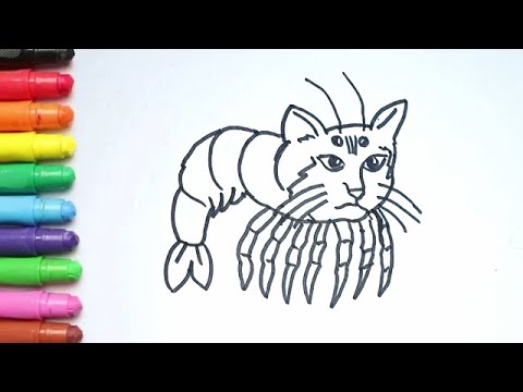Menggambar Anomali Trippi Troppi Anomali Kucing Udang untuk Anak TK, Paud dan SD