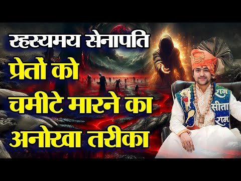 रहस्यमय सेनापति: प्रेतों को चमीटे मारने का अनोखा तरीका Bageshwar Sarkar | Atharvtv