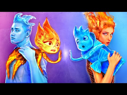 Ember et Wade de Élémentaire Ont Des Enfants! Astuces Parentales du Feu Et De L'eau !