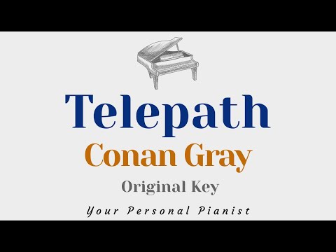 Telepath – Conan Gray (SLOWER Original Key Karaoke) – Piano Instrumental Cover with Lyrics