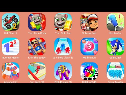 Tom Time Rush,Number Master,Kick The Buddy,Aquapark.io,Sonic Dash,Tom Gold Run,Subway Surf