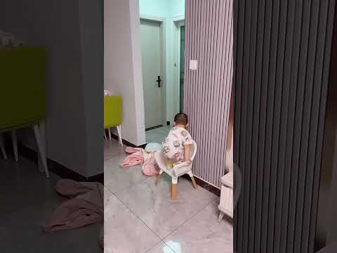现在儿子越来越难缠！爸爸想出这个好办法，真管用！ #cute #baby #funny #comedy