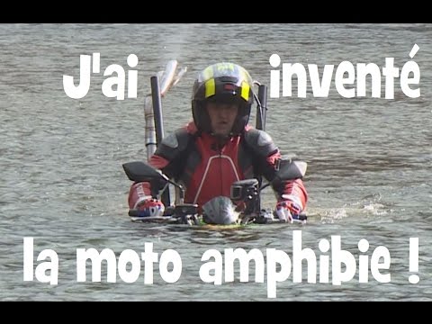 LA PREMIERE MOTO AMPHIBIE POUR TROMPER LE GPS TOMTOM - by lolo cochet moto