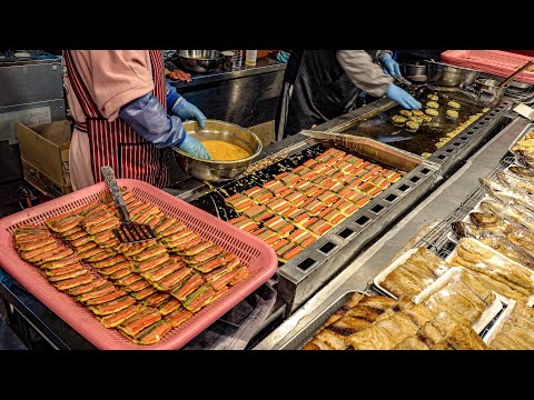 Korean traditional market full of food and affection, it's a must-eat food!│Korean street food