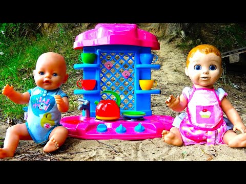Luvabella doll learn colors with toy kitchen