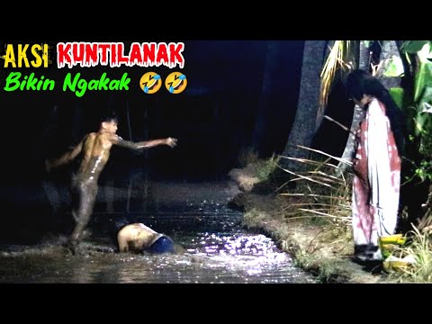 Aksi Kuntilanak Paling Lucu || Bikin Ngakak Auto Mandi Lumpur 🤣🤣 || Scary Ghost Prank