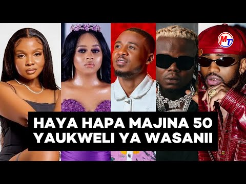 Fahamu majina yaukweli ya wasanii 50 wa Bongo fleva, wakike na wakiume