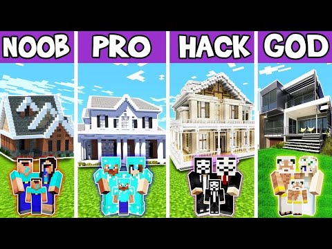 Traditional House Build Challenge - Noob VS Pro VS Hacker VS God