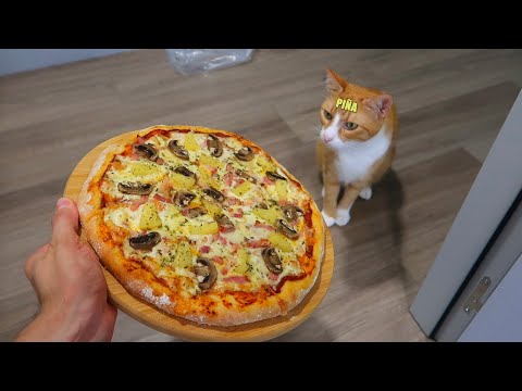 VUELVO A HACER LA PRIMERA RECETA | PIZZA CON PIÑA