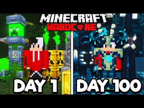 I Survived 100 Days In A CAVE ONLY World In Minecraft Hardcore!