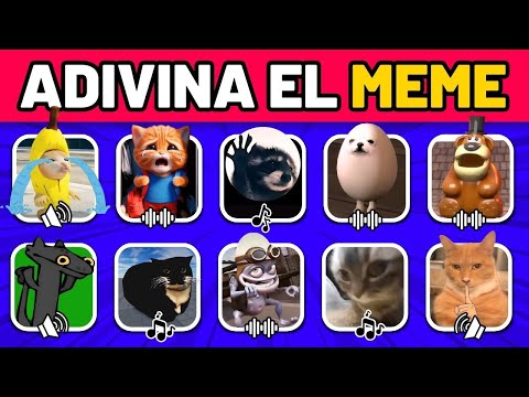 Adivina 25 MEMES DE ANIMALES 😱🎶 Pedro Pedro🦝Chipi Chipi😺Miaw Miaw😿Gato Banana 😺 Mewing 😺 Maxwell