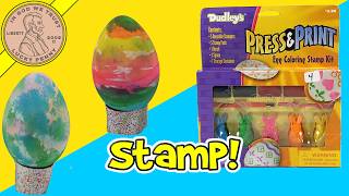 Dudley's Press & Print Easter Egg Coloring Stamp Decorating Kit