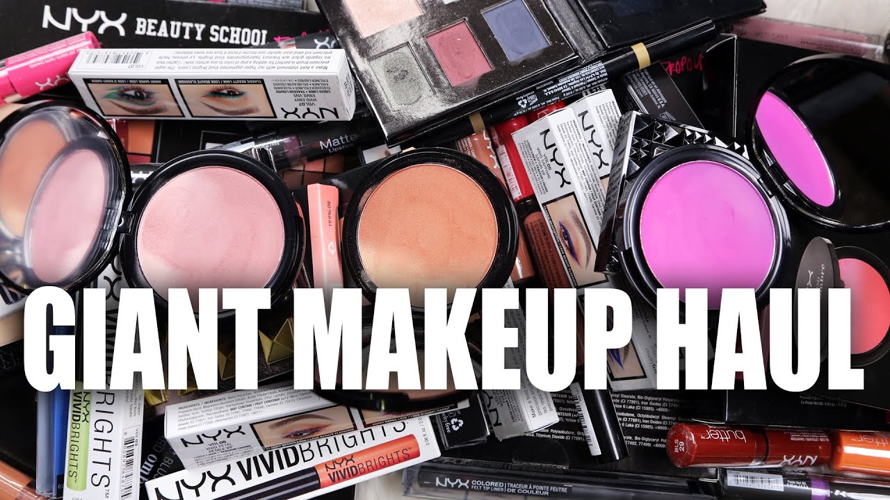 GIANT DRUGSTORE MAKEUP HAUL NYX + Giveaway