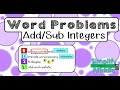Solving Integer Word Problems with Addition and Subtraction