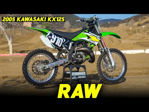 2005 KAWASAKI KX125 TWO STROKE RAW WITH CARSON BROWN