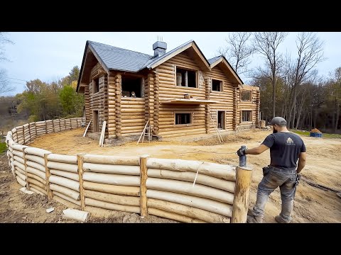 Man Turns Wild Land into the Perfect Ranch | Start to Finish Build by @sasha_lera