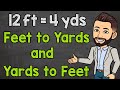 Converting Feet and Yards