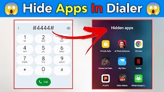 Dialer Me App Hide Kaise Kare | Hide Apps In Dialer Secret Trick ( 100% Working )