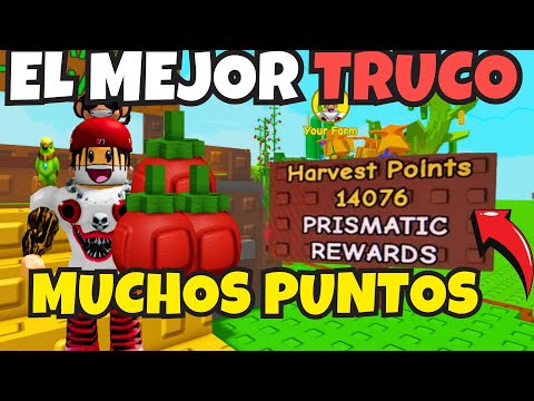 Cómo conseguir Miles de HARVEST POINTS en Grow a Garden Truco Op