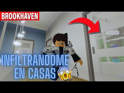 😱INFILTRANDOME EN CASAS DE BROOKHAVEN EN ROBLOX / ¡MUY TURBIO! 😈