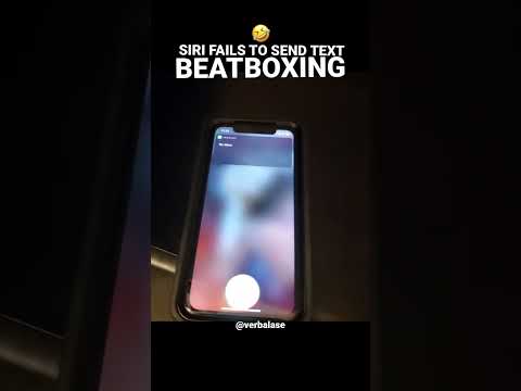 Siri replies hilarious text after Beatboxing! ๐คฃ #shorts #verbalase #beatbox