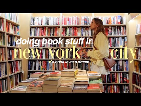 a book lover's dream week in New York 📚⭐️ book shopping, public library, reading in parks