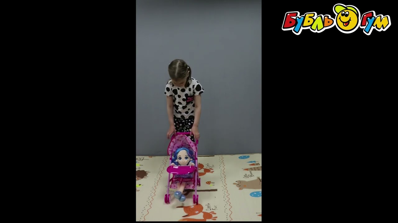 Коляска-трость Lanson Toys для куклы с столиком для кормления - видео Коляска-трость Lanson Toys для куклы с столиком для кормления - видео