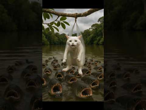 🐱🍼🐒🌊🛶“Plastic Peril on the Amazon: Baby Monkey & Kitten Race the Pirarucu to Save Mom-Cat!” 🐱🍼🐒🌊🛶