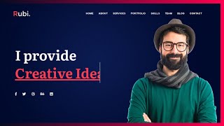 Personal Portfolio Website Using HTML CSS & JS (Free Source Code)