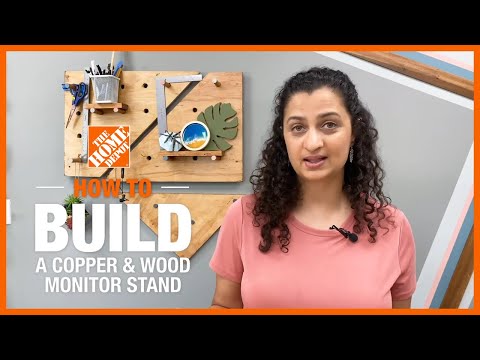 How to Make a DIY Copper and Wood Monitor Stand