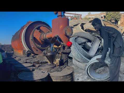 The Complete 8-Hour Procedure to Extract Oil from Scrap Tires