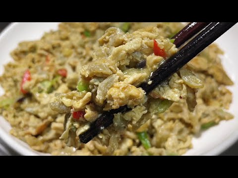 廚師長教你茄子炒雞蛋的家常做法，步驟詳細，軟嫩入味【留意美食】#茄子炒雞蛋做法 #留意美食 #家常下飯菜食譜