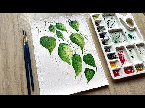 Watercolor Leaves | How to Paint Tree Leaves with Watercolor | Paint with David