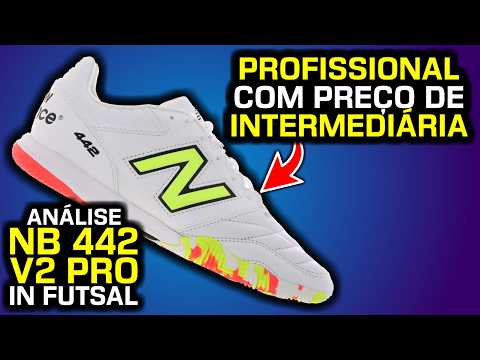 Tem muito POTENCIAL 🔥 - Análise chuteira futsal New Balance 442 V2 Pro IN
