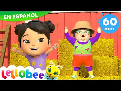 Nos Ejercítamos bailando 🕺💃 Caricaturas - Canciones Infantiles 🎵 | Lellobee
