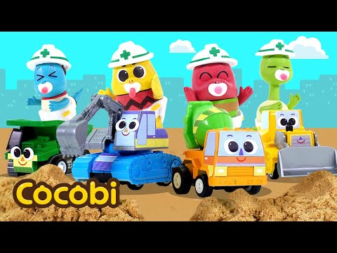 Lima Bayi Alat Berat🚚🚜 | Lagu Untuk Anak-anak | Kids Songs | Cocobi